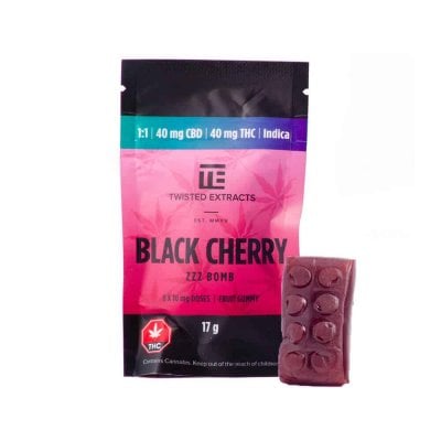 Black Cherry Indica 1:1 Jelly Bombs - Twisted Extracts