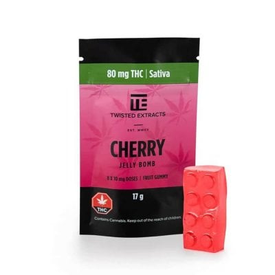 Cherry Sativa Jelly Bombs - Twisted Extracts