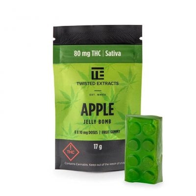 Apple Sativa Jelly Bombs - Twisted Extracts