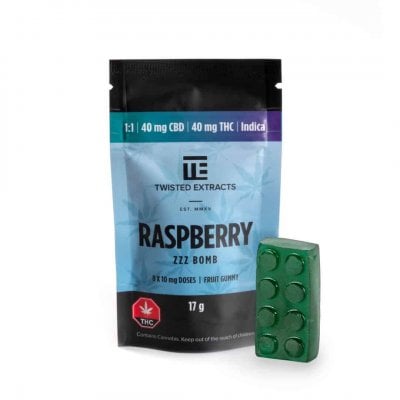 Raspberry Indica Jelly Bombs - Twisted Extracts