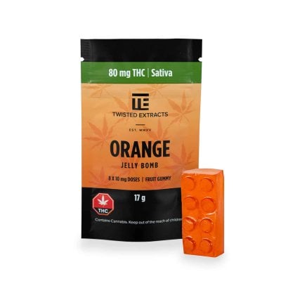 Orange Sativa Jelly Bombs - Twisted Extracts