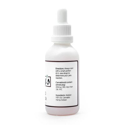 Mary's Feline CBD Oil back image