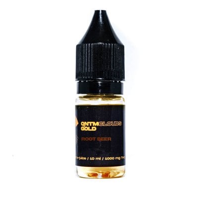 QNTM Clouds Gold THC Vape Liquid Root Beer