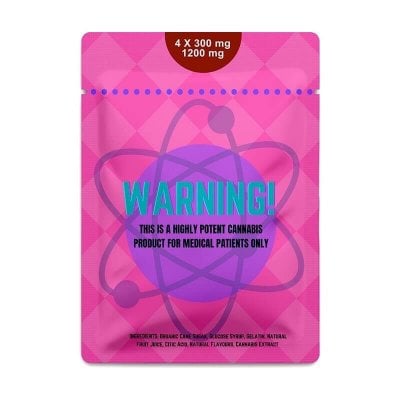 1200mg Gummy Atomic Wheelchair Mini - CBD Edibles Instruction