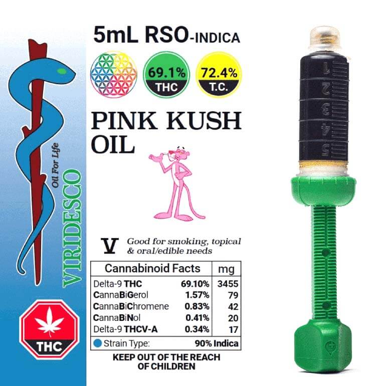 Viridesco Pink Kush RSO 5ml - Premium Cannabis Oil