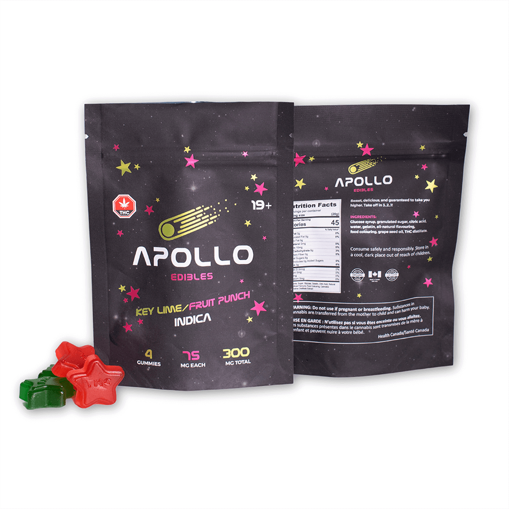Apollo Edibles Indica Gummies - 300mg