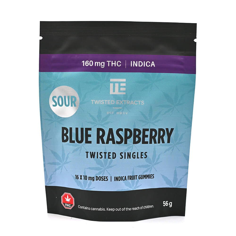 Sour Twisted Singles - Blue Raspberry - Twisted Extracts