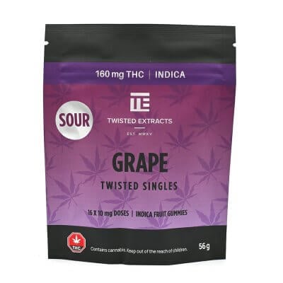 Sour Twisted Singles - Grape - Twisted Extracts