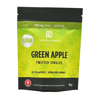 Sour Twisted Singles - Green Apple - Twisted Extracts