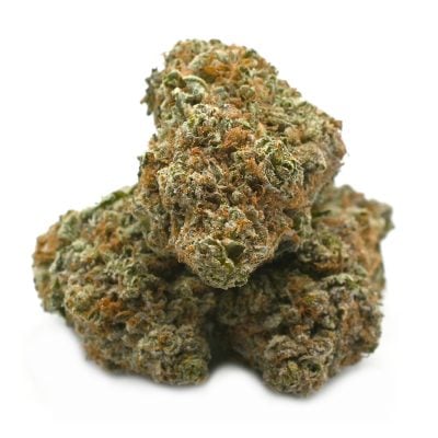 Sour Diesel Cannabis Strain - Vibrant Green Buds with Fiery Orange Hairs