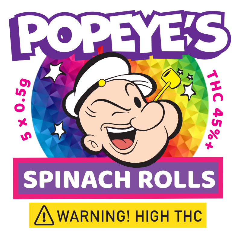 Popeyes Infused Spinach Rolls - Sour Diesel - Image 2