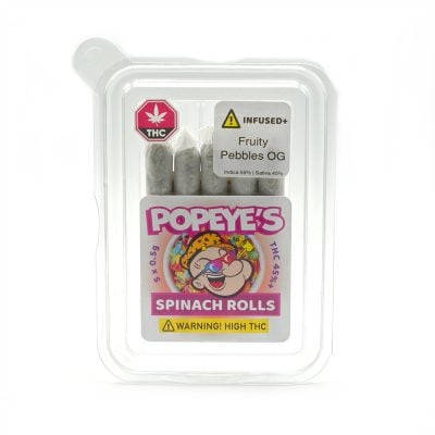 Popeyes Infused Spinach Rolls - Fruity Pebbles OG