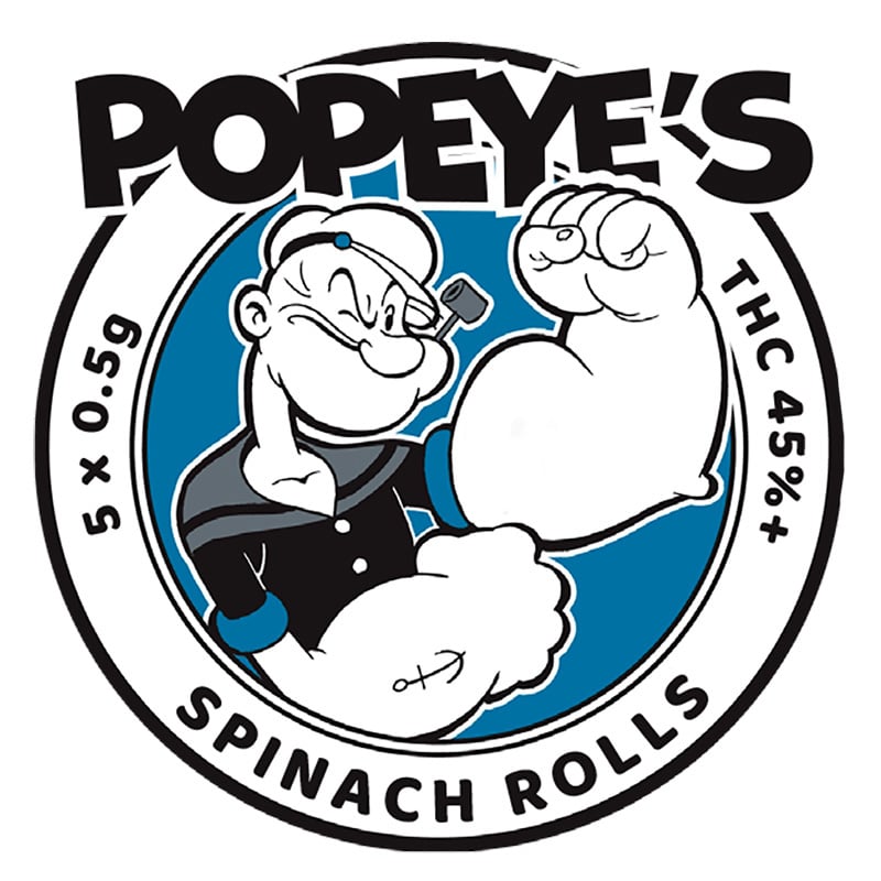 Popeyes Infused Spinach Rolls - Amnesia MAC Ganga - Image 2